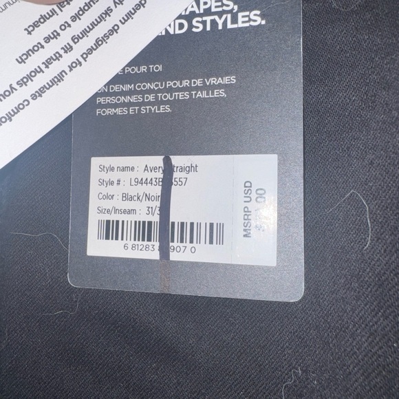 NWT Avery Curvey fit high rise straight leg jeans W31 L31 women’s silver jeans - Picture 6 of 8